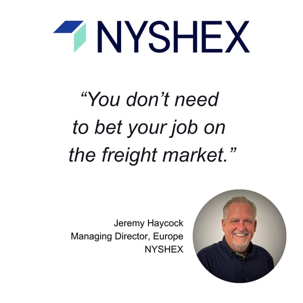 “You don’t need to bet your job on the freight market.”