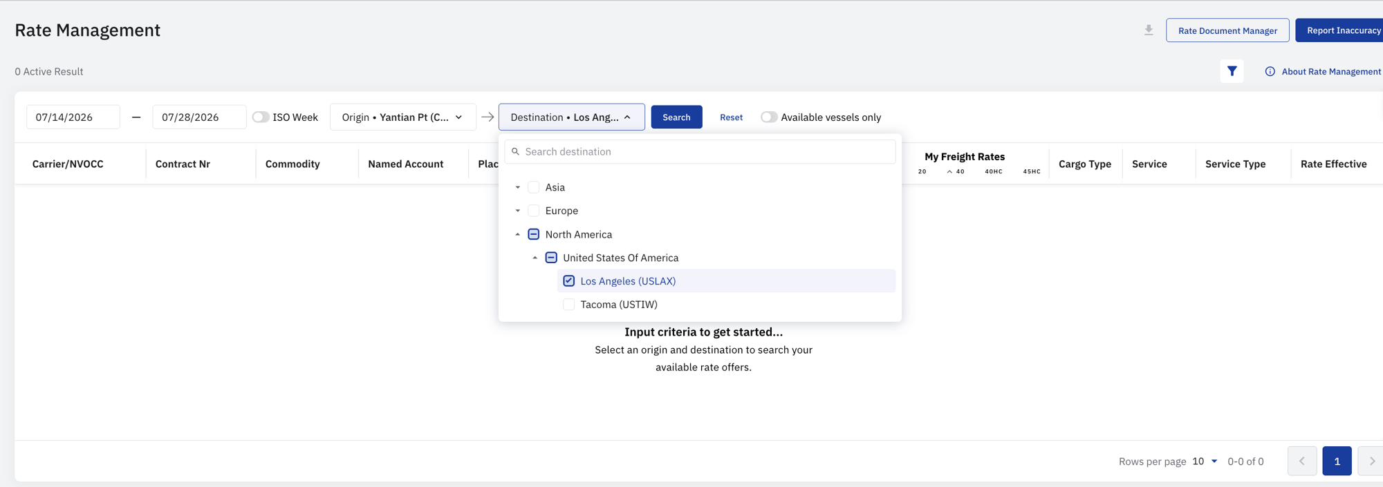 Find your rate in seconds