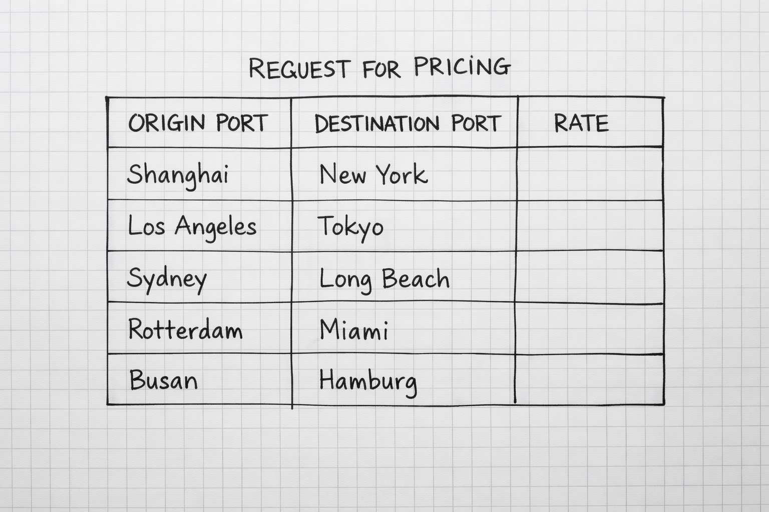 Static Rate Sheets in a Dynamic Freight Market